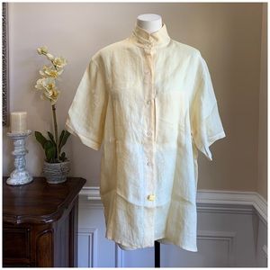 Hemisphere Linen Button Down Shirt